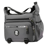 Maxbell Men Shoulder Bag Crossbody Bag Shopping Bag Travel Purse Lightweight Handbag Gray