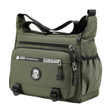 Maxbell Men Shoulder Bag Crossbody Bag Shopping Bag Travel Purse Lightweight Handbag Green
