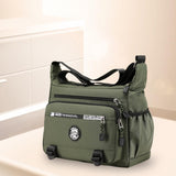 Maxbell Men Shoulder Bag Crossbody Bag Shopping Bag Travel Purse Lightweight Handbag Green