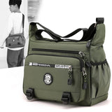 Maxbell Men Shoulder Bag Crossbody Bag Shopping Bag Travel Purse Lightweight Handbag Green
