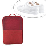 Maxbell Travel Shoes Bags Washable Portable Shoe Pouch for Unisex Suitcase Daily Use Red