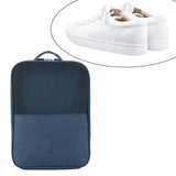 Maxbell Travel Shoes Bags Washable Portable Shoe Pouch for Unisex Suitcase Daily Use Dark Blue