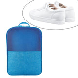 Maxbell Travel Shoes Bags Washable Portable Shoe Pouch for Unisex Suitcase Daily Use Blue