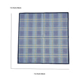 Maxbell 6Pcs Cotton Men's Handkerchiefs Soft Stripe Checkered Pattern Pocket Squares
