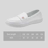 Maxbell Women's Nursing Shoes Nurse Loafers Work Shoes PU Leather Flat Nursing Shoes Heart 40