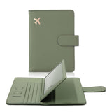 Maxbell Card Holder Protector Document Organizer Passport Cover for Men Gift Wedding Green