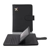 Maxbell Card Holder Protector Document Organizer Passport Cover for Men Gift Wedding Black