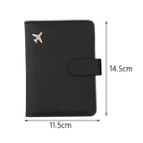 Maxbell Card Holder Protector Document Organizer Passport Cover for Men Gift Wedding Black