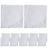 Maxbell 12Pcs Wedding Hankies Bandanas White Handkerchief for Grooms Party Weddings style B