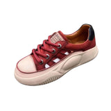 Maxbell Women Casual Shoes PU Hollow Breathable Nonslip Women Platform Sneakers 40