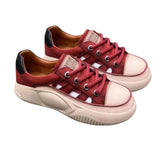 Maxbell Women Casual Shoes PU Hollow Breathable Nonslip Women Platform Sneakers 40