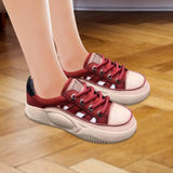 Maxbell Women Casual Shoes PU Hollow Breathable Nonslip Women Platform Sneakers 40