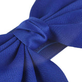 Maxbell Big Bow Knot Waist Belt Skirts Decorative Waistband Women Elastic Waist Belt Blue