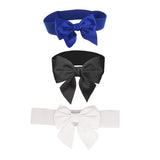 Maxbell Big Bow Knot Waist Belt Skirts Decorative Waistband Women Elastic Waist Belt Blue