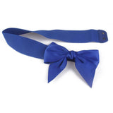 Maxbell Big Bow Knot Waist Belt Skirts Decorative Waistband Women Elastic Waist Belt Blue