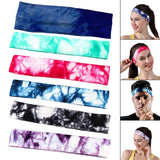 Maxbell Sports Headbands for Women Men Yoga Hairbands Soft Elastic Running Sweatband Blue