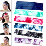 Maxbell Sports Headbands for Women Men Yoga Hairbands Soft Elastic Running Sweatband Blue