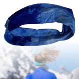 Maxbell Sports Headbands for Women Men Yoga Hairbands Soft Elastic Running Sweatband Blue