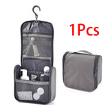 Maxbell Travel Makeup Bag Durable Sturdy Toiletry Organizer for Camping Travel Women Gray