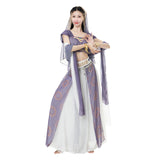 Maxbell Belly Dance Outfits Fancy Belly Dance Costume Set for Festival Dancing Adult L