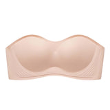 Maxbell Women Strapless Bra Seamless Girl Bralette Everyday Bralette Bra Push up Bra Skin M