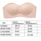 Maxbell Women Strapless Bra Seamless Girl Bralette Everyday Bralette Bra Push up Bra Skin L