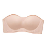 Maxbell Women Strapless Bra Seamless Girl Bralette Everyday Bralette Bra Push up Bra Skin L
