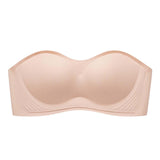 Maxbell Women Strapless Bra Seamless Girl Bralette Everyday Bralette Bra Push up Bra Skin L