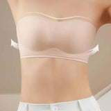Maxbell Women Strapless Bra Seamless Girl Bralette Everyday Bralette Bra Push up Bra Skin L