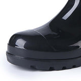 Maxbell Rain Boots Anti Slip Steel Toe Work Boots Waterproof Rubber Boots for Men 40