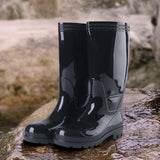 Maxbell Rain Boots Anti Slip Steel Toe Work Boots Waterproof Rubber Boots for Men 41