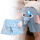 Maxbell Pajamas Shorts for Women Men Comfort Girls Cute Casual Cartoon Lounge Shorts Blue L