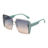 Maxbell Womens Sunglasses Ultralight Frame Oversized Sun Glasses Driving Glasses Green Frame