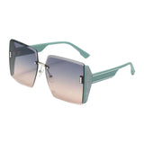 Maxbell Womens Sunglasses Ultralight Frame Oversized Sun Glasses Driving Glasses Green Frame