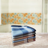 Maxbell 6Pcs Cotton Men's Handkerchiefs Pocket Square Hankies for Casual Formal Prom