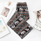 Maxbell Summer Beach Shorts for Women Men Boho Clothes Thailand Elephant Short Pants Brown