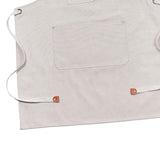 Maxbell Canvas Apron with Pockets Cross Back Bib Apron for Painting Work Shop Baking White