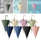 Maxbell Stick Umbrella Windproof Waterproof Rain Umbrellas for Outdoor Travel Hiking Dark Green