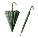 Maxbell Stick Umbrella Windproof Waterproof Rain Umbrellas for Outdoor Travel Hiking Dark Green