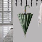 Maxbell Stick Umbrella Windproof Waterproof Rain Umbrellas for Outdoor Travel Hiking Dark Green