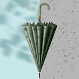 Maxbell Stick Umbrella Windproof Waterproof Rain Umbrellas for Outdoor Travel Hiking Dark Green