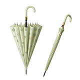 Maxbell Stick Umbrella Windproof Waterproof Rain Umbrellas for Outdoor Travel Hiking Light Green