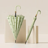 Maxbell Stick Umbrella Windproof Waterproof Rain Umbrellas for Outdoor Travel Hiking Light Green