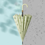 Maxbell Stick Umbrella Windproof Waterproof Rain Umbrellas for Outdoor Travel Hiking Light Green