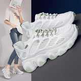 Maxbell Women Casual Shoes Breathable Female Summer Shoes for Running Summer Outdoor 38 Green
