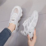 Maxbell Women Casual Shoes Breathable Female Summer Shoes for Running Summer Outdoor 36 White