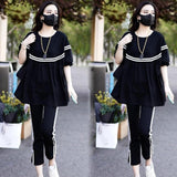 Maxbell Women 2 Piece Outfits Casual Clothes Soft Sweatsuit for Party Vacation XL Black