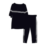 Maxbell Women 2 Piece Outfits Casual Clothes Soft Sweatsuit for Party Vacation XL Black