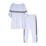 Maxbell Women 2 Piece Outfits Casual Clothes Soft Sweatsuit for Party Vacation XXL White