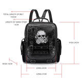 Maxbell Skulls Backpack Durable Large Capacity Steampunk Rucksack for Women Men Work